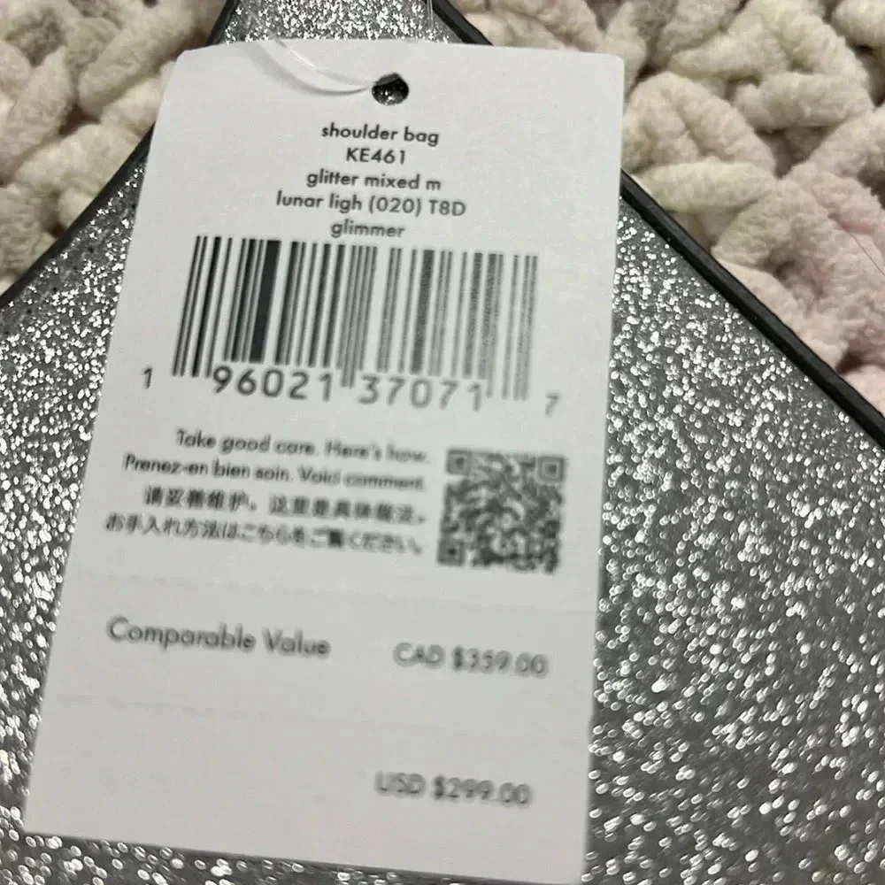 NWT Kate Spade Glimmer Glitter handbag. Beautiful bag for date night.